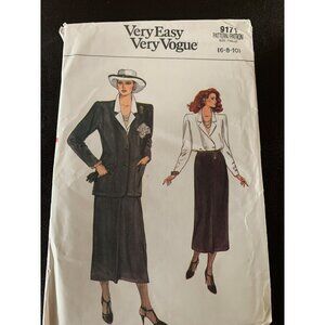 Vogue Misses Blouse Jacket Skirt Sewing Pattern 9171 Size 6 8 10 - Uncut